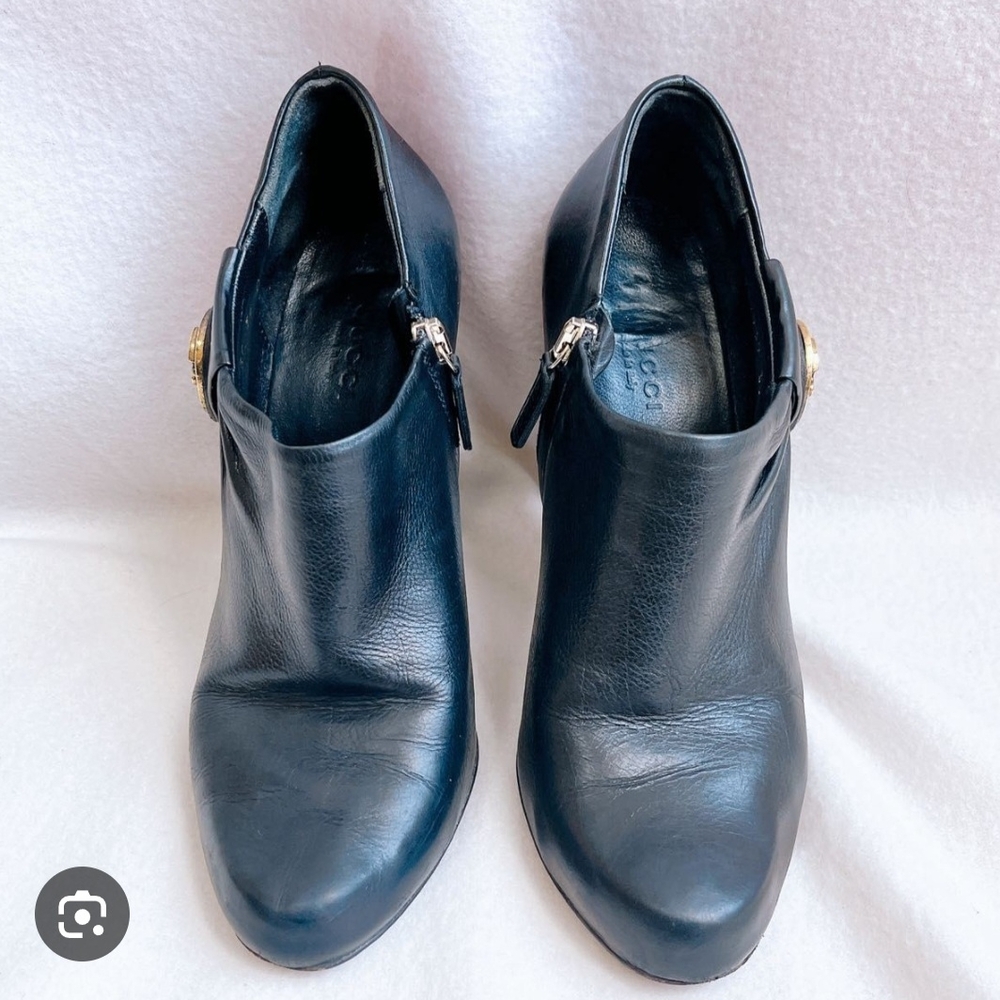 Vince Camuto Black Leather Ankle Booties